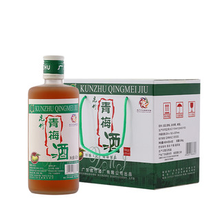 昆竹 青梅酒450ml*6日式梅子酒13度广东龙门特产果酒甜酒少女微醺