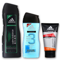 adidas 阿迪达斯 男士洗沐套装 (洗发400ml+沐浴250ml+洁面100g)