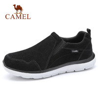 CAMEL 骆驼 【清仓】CAMEL骆驼男鞋保暖简约健步运动鞋户外休闲鞋反绒牛皮慢跑散步鞋