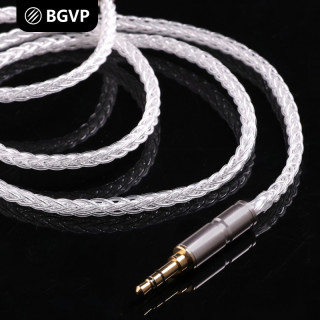 BGVP S8纯银6N单晶铜镀银耳机升级线8芯2.5平衡0.78发烧4.4MMCX榭兰图FD01变色龙VX太阳神se846 535 w80 60
