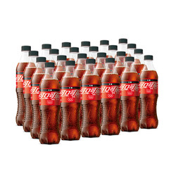 Coca-Cola 可口可乐 零度 无糖零卡 汽水 碳酸饮料 500ml*24瓶 整箱装 可口可乐公司出品 新老包装随机发货