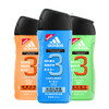 adidas 阿迪达斯 男士洗沐套装 (按摩舒爽250ml+源动激活250ml+运动后舒缓250ml)