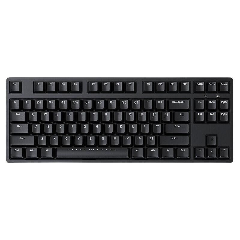 ikbc c87 87键 有线机械键盘 黑色 cherry红轴 无光