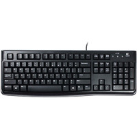 88VIP：logitech 罗技 K120 104键 有线薄膜键盘 黑色