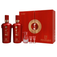 金六福 红福 12 50%vol 浓香型白酒 500ml*2瓶 双支装