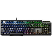 MSI 微星 GK50 ELITE 104键 有线机械键盘 黑色  凯华青轴 RGB