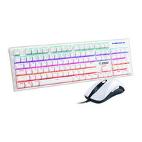 MSI 微星 GK50Z机械键盘+DS102鼠标 有线键鼠套装 白色