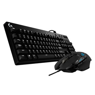 logitech 罗技 G610 主宰者英雄 有线机械键盘+G502 有线鼠标+G2 S10限量版 鼠标垫 黑色