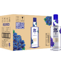 LANGJIU 郎酒 顺品郎蓝顺 浓酱兼香型白酒 45度280ml*12瓶 整箱装