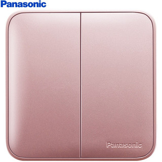 Panasonic 松下 松下（ Panasonic）开关插座面板格彩系列86型  WPC504MYL 玫瑰金色
