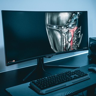 ThundeRobot 雷神 LQ34C144L 34英寸 VA 曲面 FreeSync 显示器（3440×1440、144Hz、90%DCI-P3、HDR10）