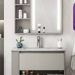 SHKL 心海伽蓝  814433 现代简约浴室镜柜组合 0.8m