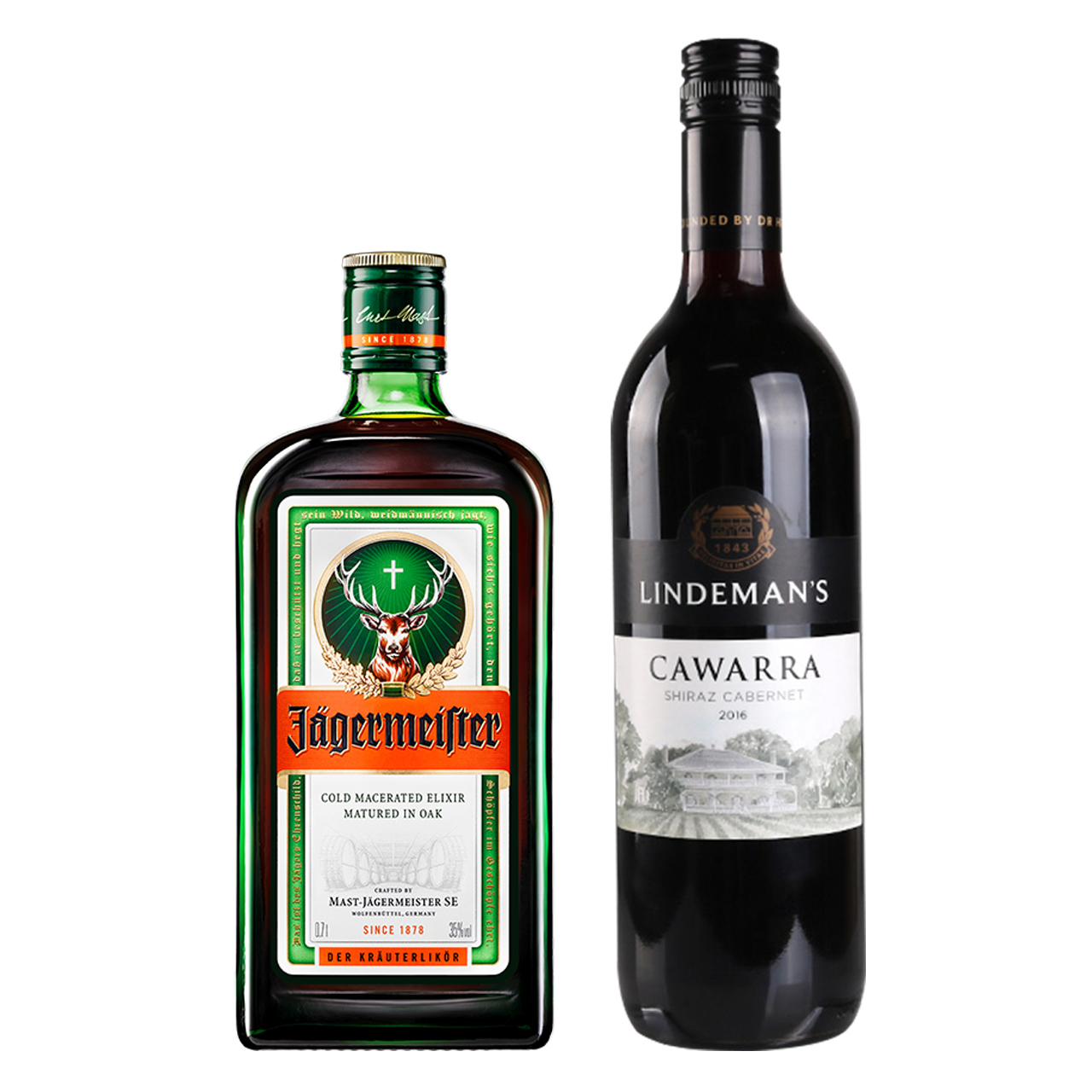 jagerneister 野格 圣鹿力娇酒700ml 奔富集团 利达民红葡萄酒 750ml