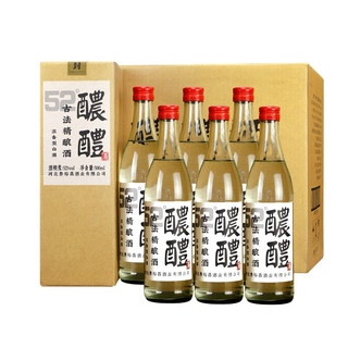 青小乐 醲醴 52%vol 浓香型白酒 500ml*6瓶 整箱装