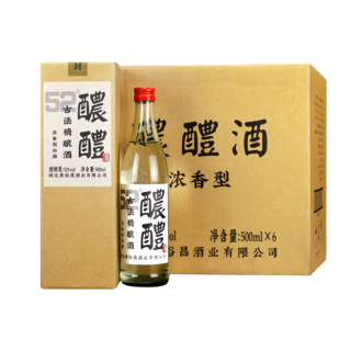 青小乐 醲醴 52%vol 浓香型白酒 500ml*6瓶 整箱装