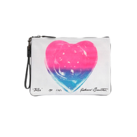 COACH 蔻驰 X RICHARD BERNSTEIN 女士帆布手拿包 2022 GMPMC 混合粉色