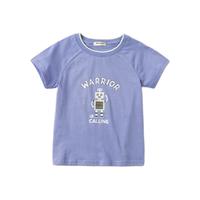 dave&bella 戴维贝拉 DKY17855 男童T恤 灰紫色 120cm