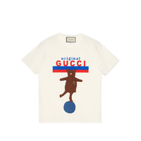 GUCCI 古驰  2020新款 女士 « Original Gucci »印花小熊刺绣圆领短袖T恤