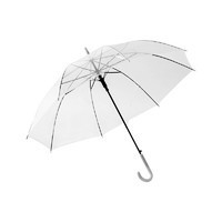MINISO 名创优品 POE系列 透明长柄伞 107cm 白色