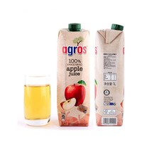 agros 莱果仕 苹果汁 1L*2瓶