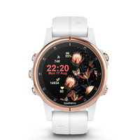 GARMIN 佳明 Fenix 5S Plus 运动手表 010-01987-85 玫瑰金/白色 42mm