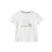 dave&bella 戴维贝拉 DKY17298 男童T恤 米白 150cm