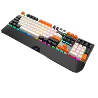 RK ROYAL KLUDGE RK956 104键 有线机械键盘 方键帽 大碳色 国产青轴 RGB