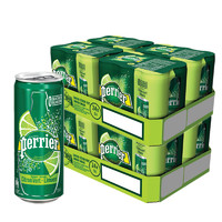 perrier 巴黎水 青柠气泡水 330ml*24罐*2件