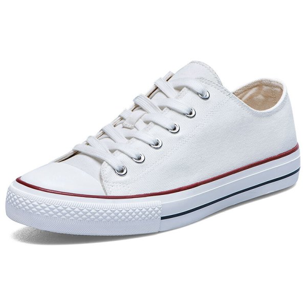 double star 双星 男士低帮帆布鞋 982038 白色 44