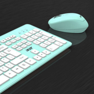 acer 宏碁 2.4G无线键鼠套装 蓝色 蓝色键盘膜