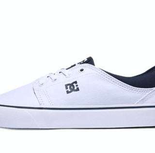 DC SHOES Trase系列 男女款低帮帆布鞋 ADYS300126-WHN 白夹色 36