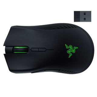 RAZER 雷蛇 曼巴眼镜蛇无线版 2.4G 双模无线鼠标 16000DPI RGB 黑色