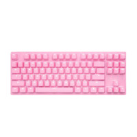 K320 87键 有线机械键盘 甜心粉 Cherry静音红轴 单光