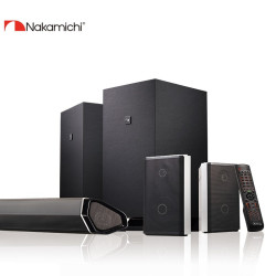 Nakamichi 那咔咪基 Nakamichi中道家庭影院套装条形音箱ELITE7.2.4声道杜比全景蓝牙低音炮回音壁电视音响 黑色