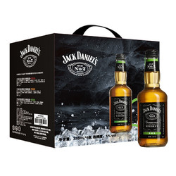 JACK DANIELS 杰克丹尼 杰克丹尼（Jack Daniel`s）洋酒 威士忌 苹果味 预调酒鸡尾酒 330ml*6瓶 礼盒装