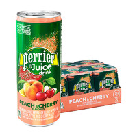 88VIP：perrier 巴黎水  桃子&樱桃味 含气饮料 250ML*24罐