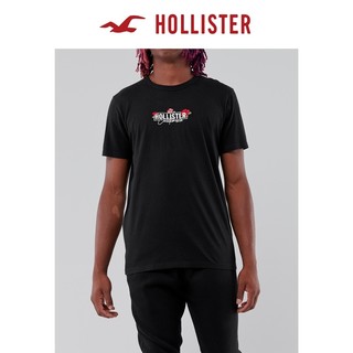 HOLLISTER 霍利斯特 307096-1 男士潮流碎花刺绣Logo图案T恤