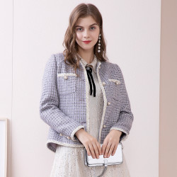 郁香菲复古设计感小香风外套短款甜美风减龄外套女