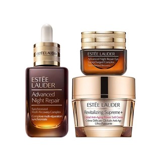 ESTEE LAUDER 雅诗兰黛 雅诗兰黛（Estee Lauder）基础护肤套装礼盒（7代小棕瓶50ml+小棕瓶眼霜15ml+多效智妍面霜75ml）