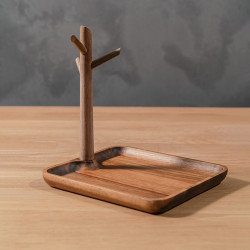 fanhan梵瀚相思木方形盘玄关钥匙收纳摆件