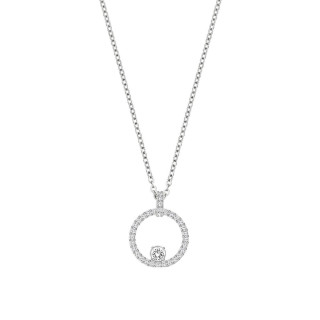 SWAROVSKI 施华洛世奇 5198686 圆环相扣镂空圆形闪耀水晶项链