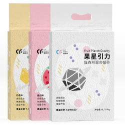 猫森林 果星引力混合豆腐猫砂 三种味道 6L