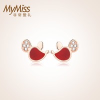 MyMiss 非常爱礼 Mymiss本命年鼠年新品耳钉女小众设计可爱鼠耳饰品送女友非你莫鼠