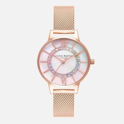 OLIVIA BURTON 奥利·维亚布顿 Rainbow Mesh 女士手表