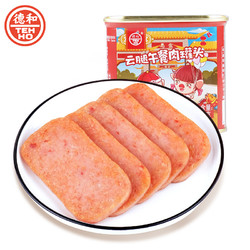 TEH HO 德和 德和（TEHHO)卡通版云南云腿午餐肉罐头火锅食材方便食品340g*1罐