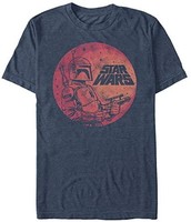 Star Wars 星球大战男式 Fett up 图案 T 恤