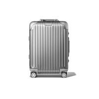 RIMOWA 日默瓦 TOPAS银白色铝框旅行拉杆箱万向轮硬壳行李箱 92353004 20寸登机箱