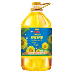 金龙鱼 食用油 压榨 充氮保鲜 不油腻轻年葵花籽油4L(产品更新,新老包装随机发货)