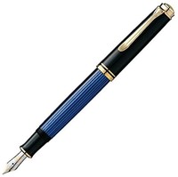 Pelikan 百利金 Premium M600 钢笔 F Plume 黑色/蓝色