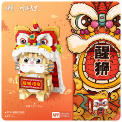 LOZ 俐智 微钻小颗粒积木卡通立体公仔醒狮